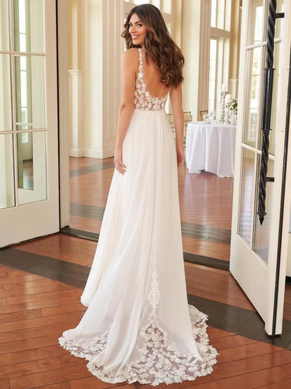 Lace Beach Wedding Dresses for Bride 2026 Mermaid Long Bridal Gowns Boho Wedding Gowns for Women